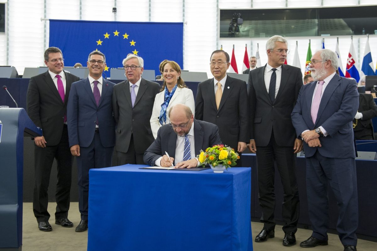 porozumienie klimatyczne ratyfikacja UE