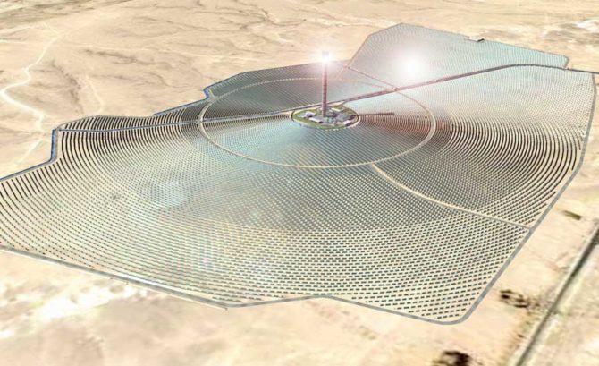 skoncentrowana energia słoneczna elektrownia Izrael