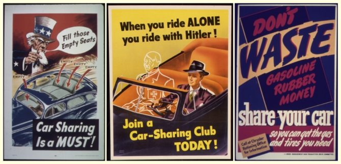 mobilność car-sharing plakat usa