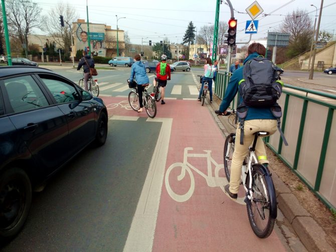 miasto przyjazne rowerzystom sluza rowerowa poznan
