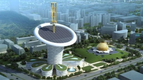 Biomimikra w architekturze - Wuhan New Energy Center biomimikra